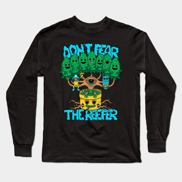 Reefer 420 Weed Long Sleeve T-Shirt by MightyShroom